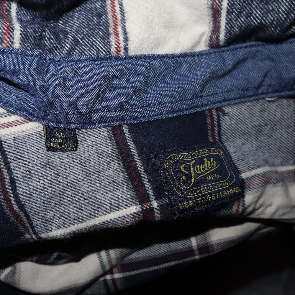 XL Red, White & Blue Flannel